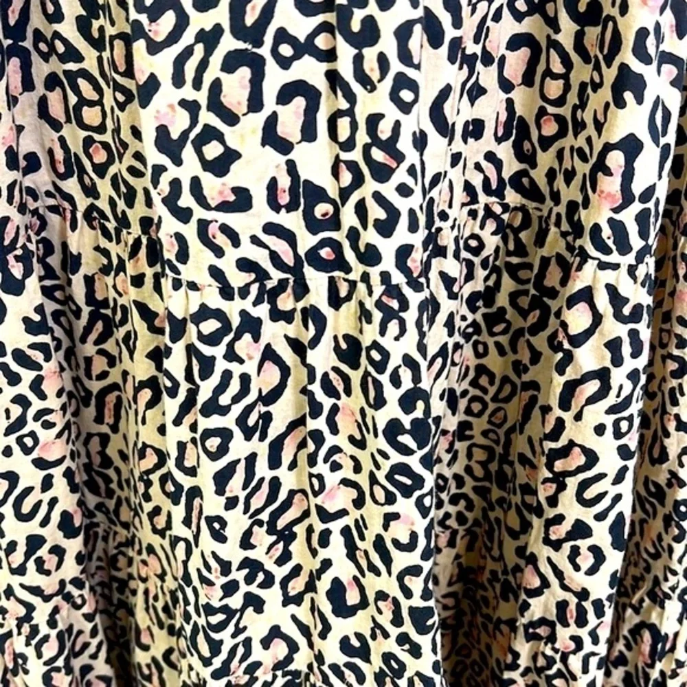Mudpie - Light Tan And Black Cheetah Sleeveless Maxi Dress Size Small - Picture 4 of 12